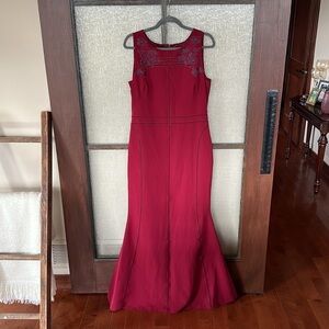 Marchesa Notte Burgundy Vine Gown Dress 12